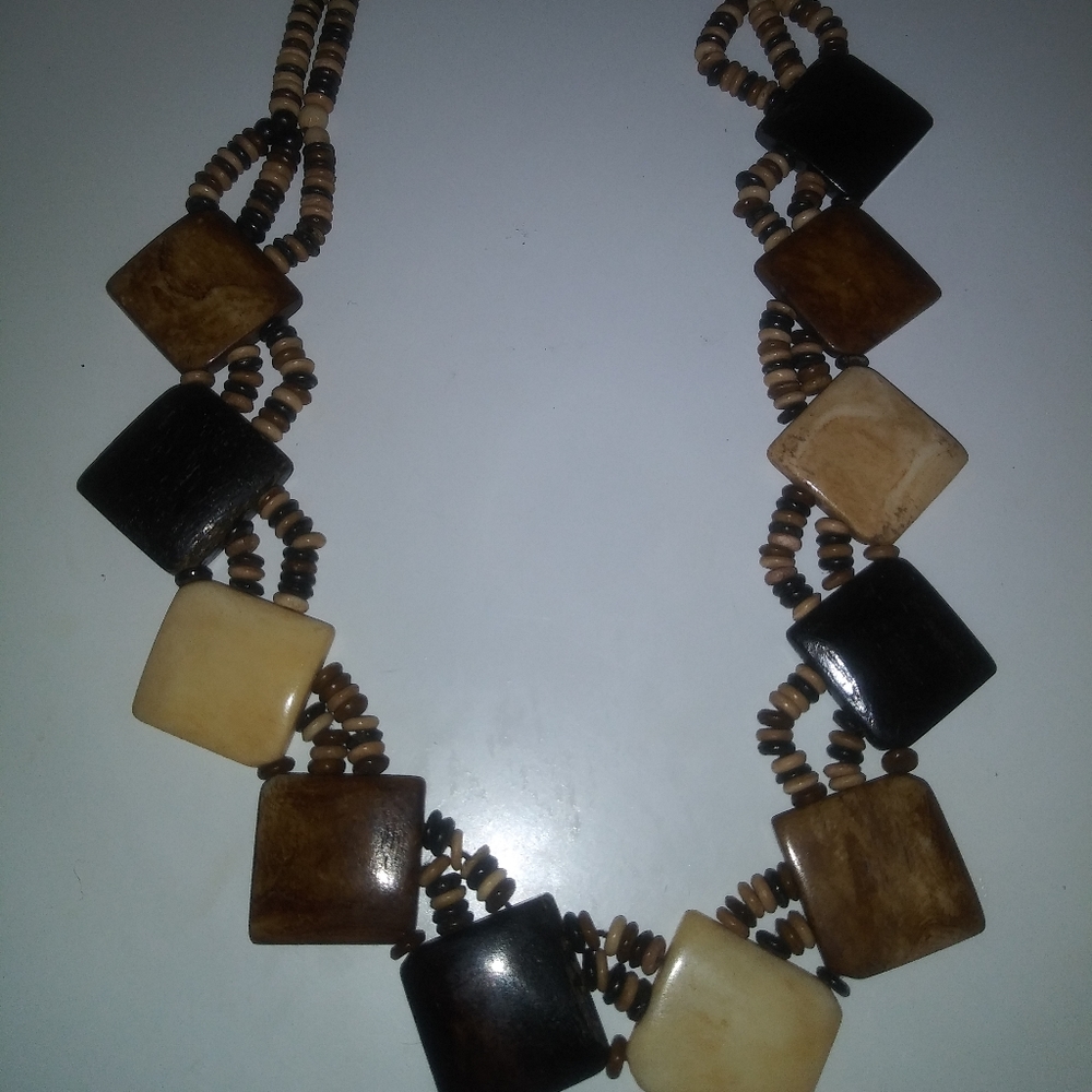 Wooden necklace